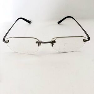 Fendi Vintage 90s Metal Rimless Glasses Frames F704M 54mm